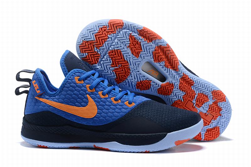 Nike Lebron James Witness 3 Shoes Blue Orange